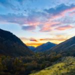 Fall Sunset Hobble Creek Canyon Utah